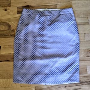 J. Crew Polka Dot Pencil Skirt size 0